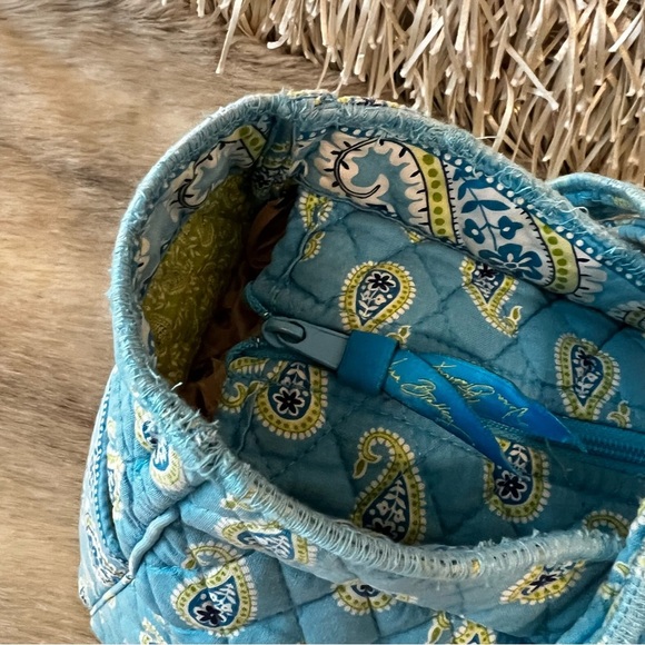 Vintage VERA BRADLEY Bermuda Blue 2005 Baby Bag Green Paisley Changing Pad Y2K - Picture 5 of 17